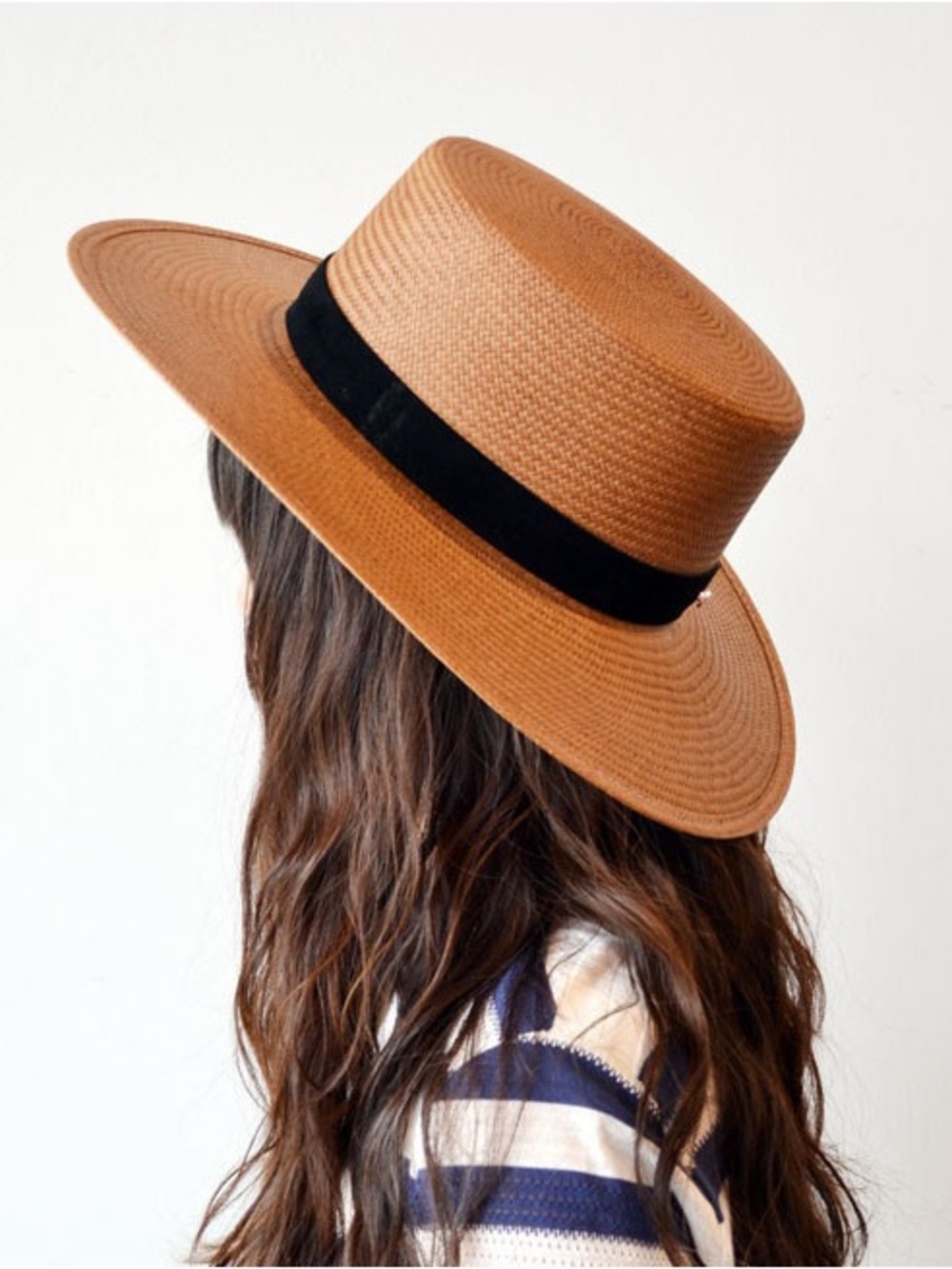 Janessa Leone Women's Wide-Brim Straw Bolero